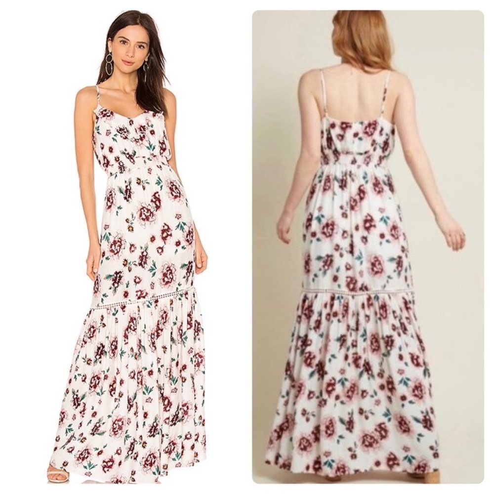 NWT Jack by BB Dakota from Revolve Floral White/Pink Maxi Dress Size XS